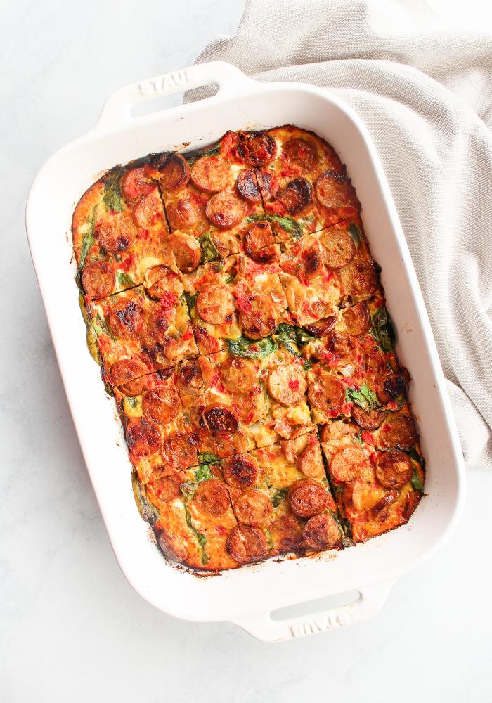 Dairy Free Chicken Sausage Breakfast Casserole vertical by The Whole ...