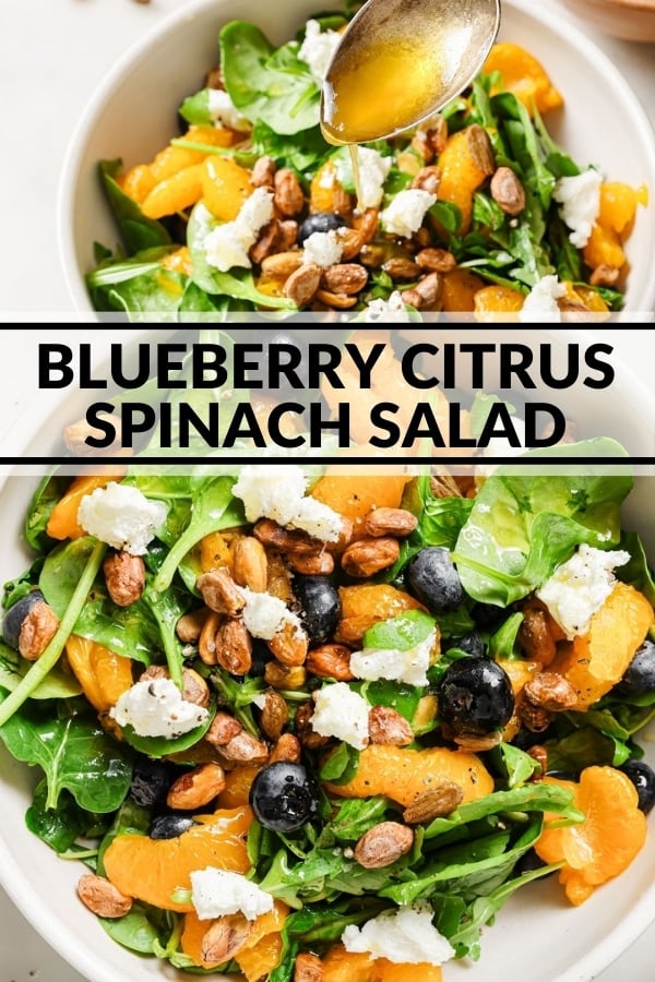 Blueberry Citrus Spinach Salad - The Whole Cook