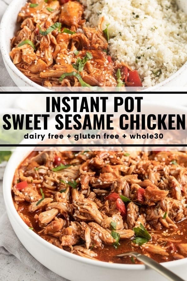 Instant Pot Sweet Sesame Chicken - The Whole Cook