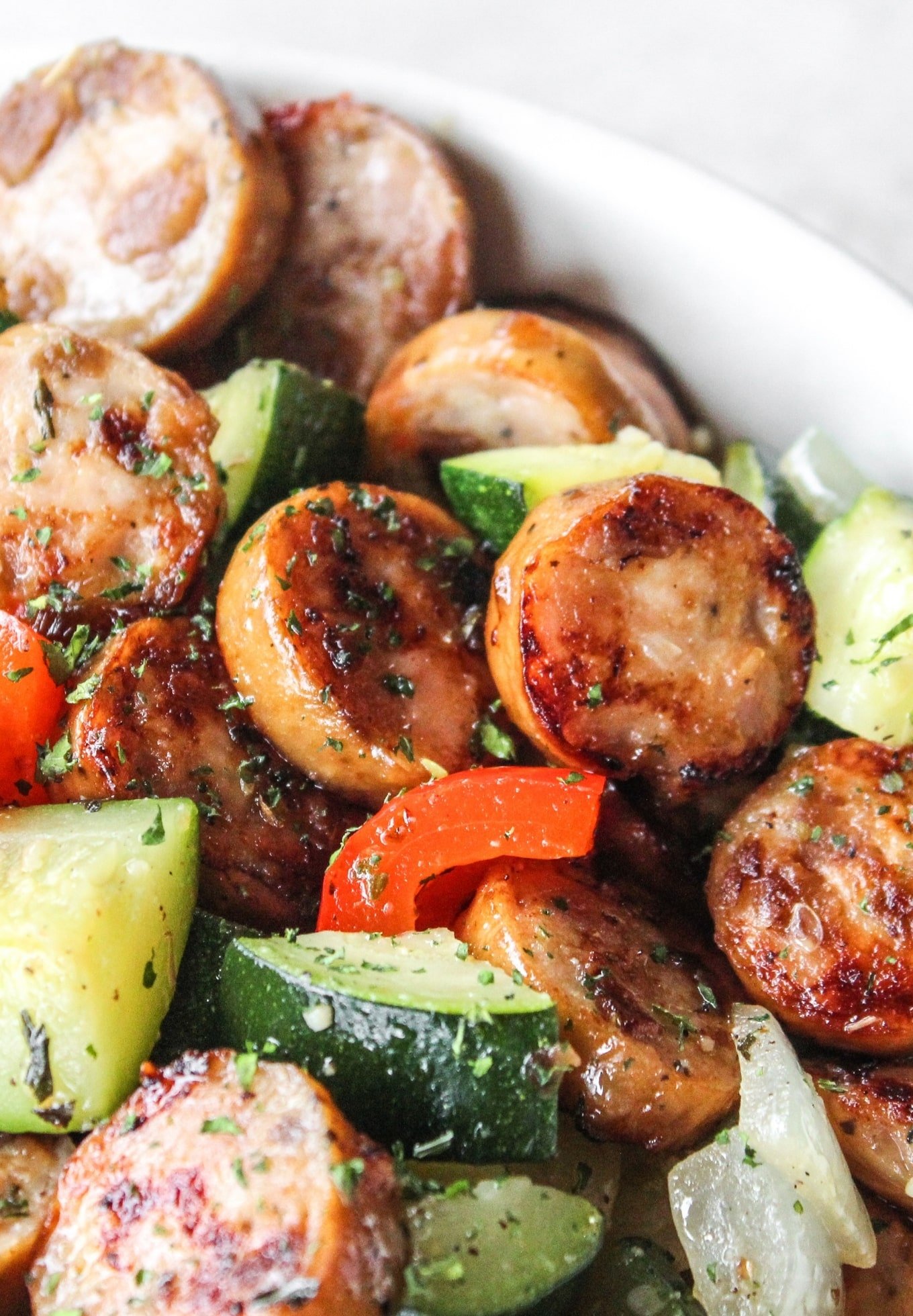 20 Minute Skillet Sausage Zucchini The Whole Cook