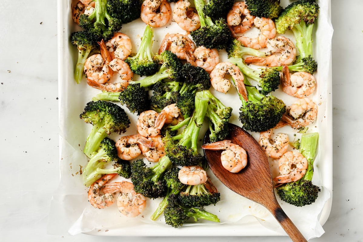 Sheet Pan Shrimp and Broccoli