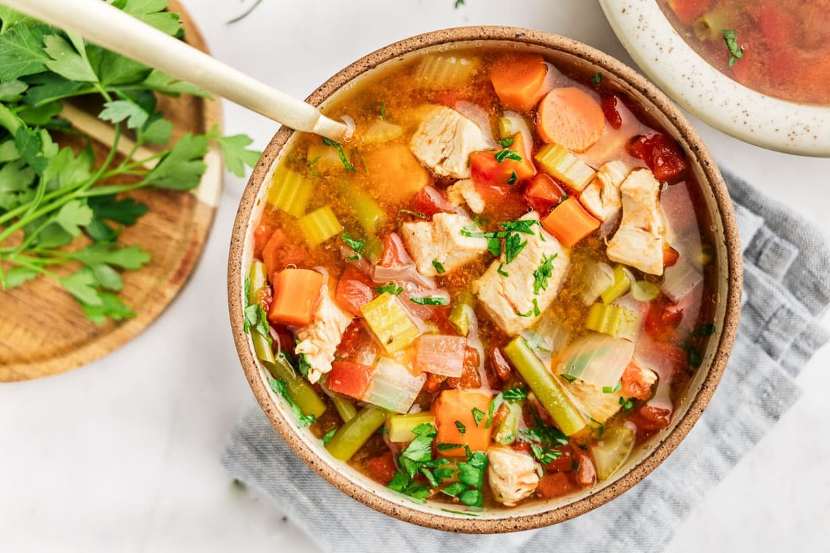 Instant Pot Chicken and Vegetable Soup - The Whole Cook
