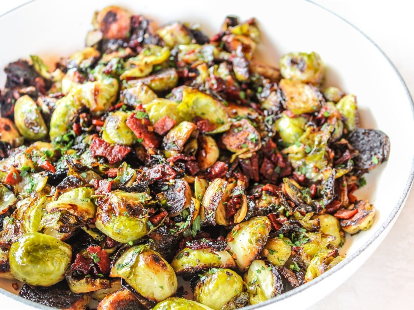 Balsamic Bacon Brussels Sprouts The Whole Cook