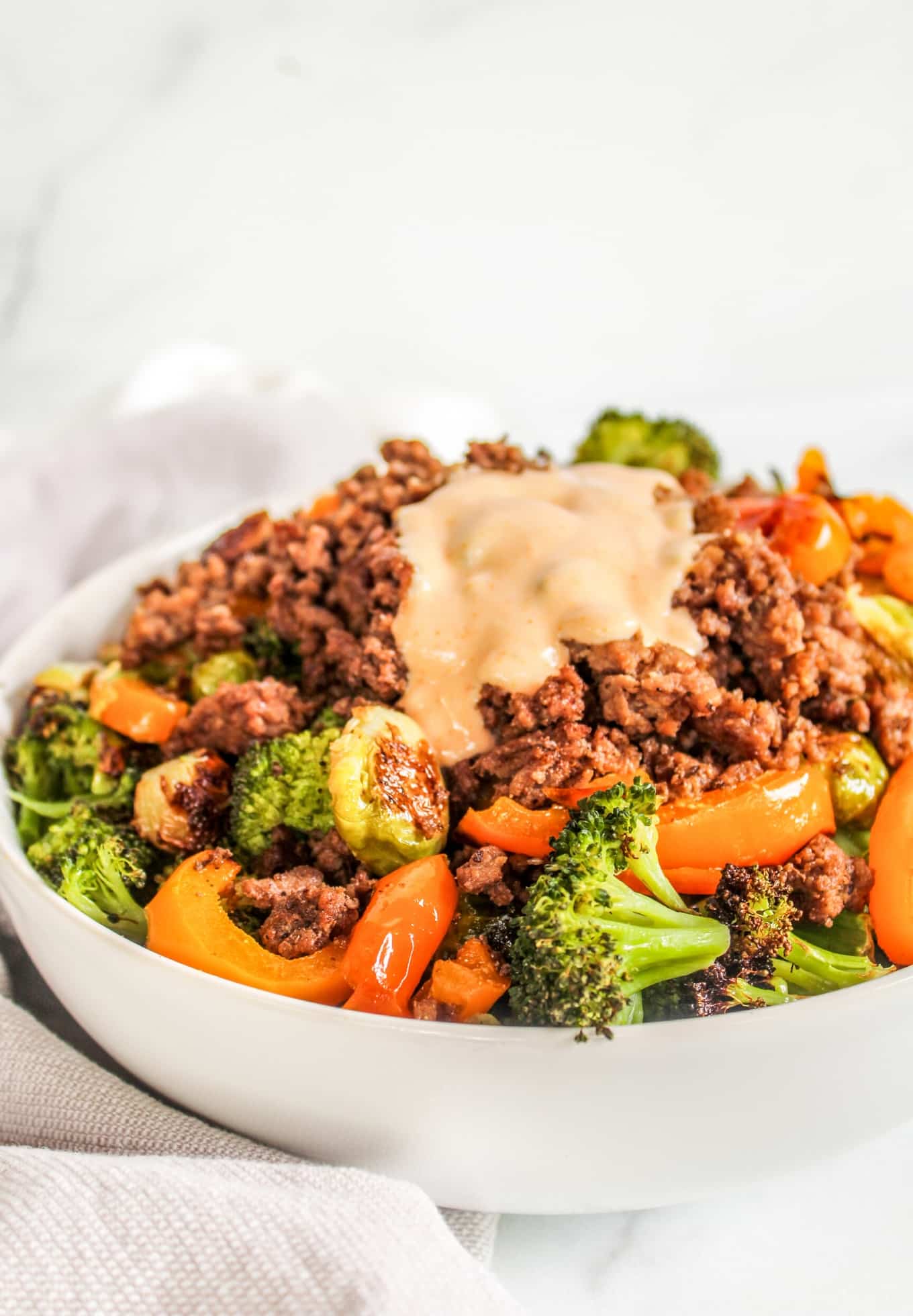 Beef & Veggie Bowls with Comeback Sauce The Whole Cook