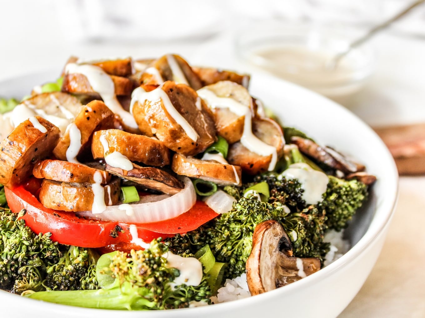 Sausage Veggie Rice Bowls Recipe - Fast and Flavorful!