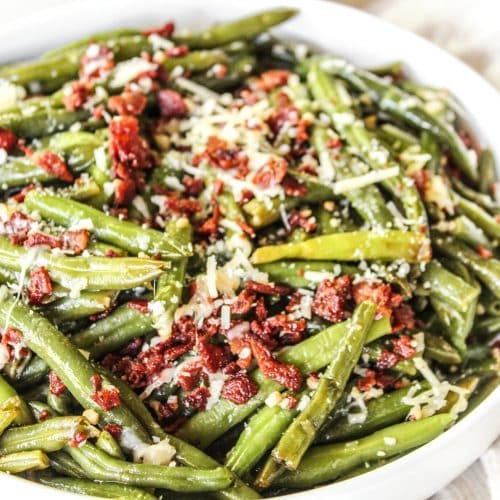 Parmesan Bacon Green Beans - The Whole Cook