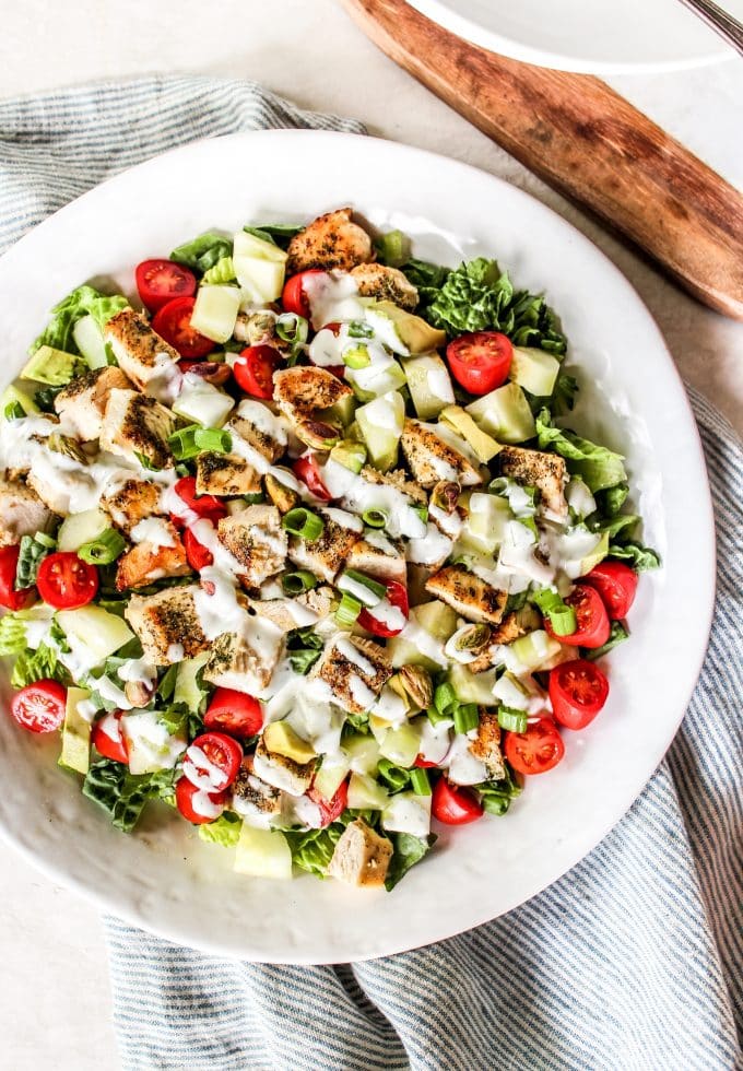 Ranch Chicken Chopped Salad - The Whole Cook