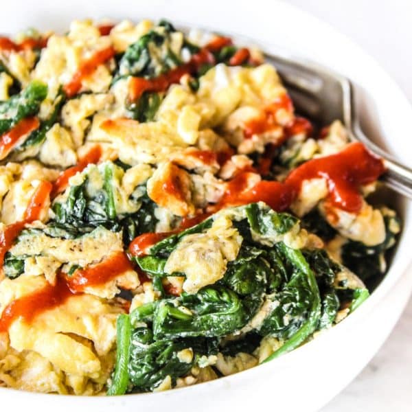 10 Minute Spinach Egg Scramble The Whole Cook 