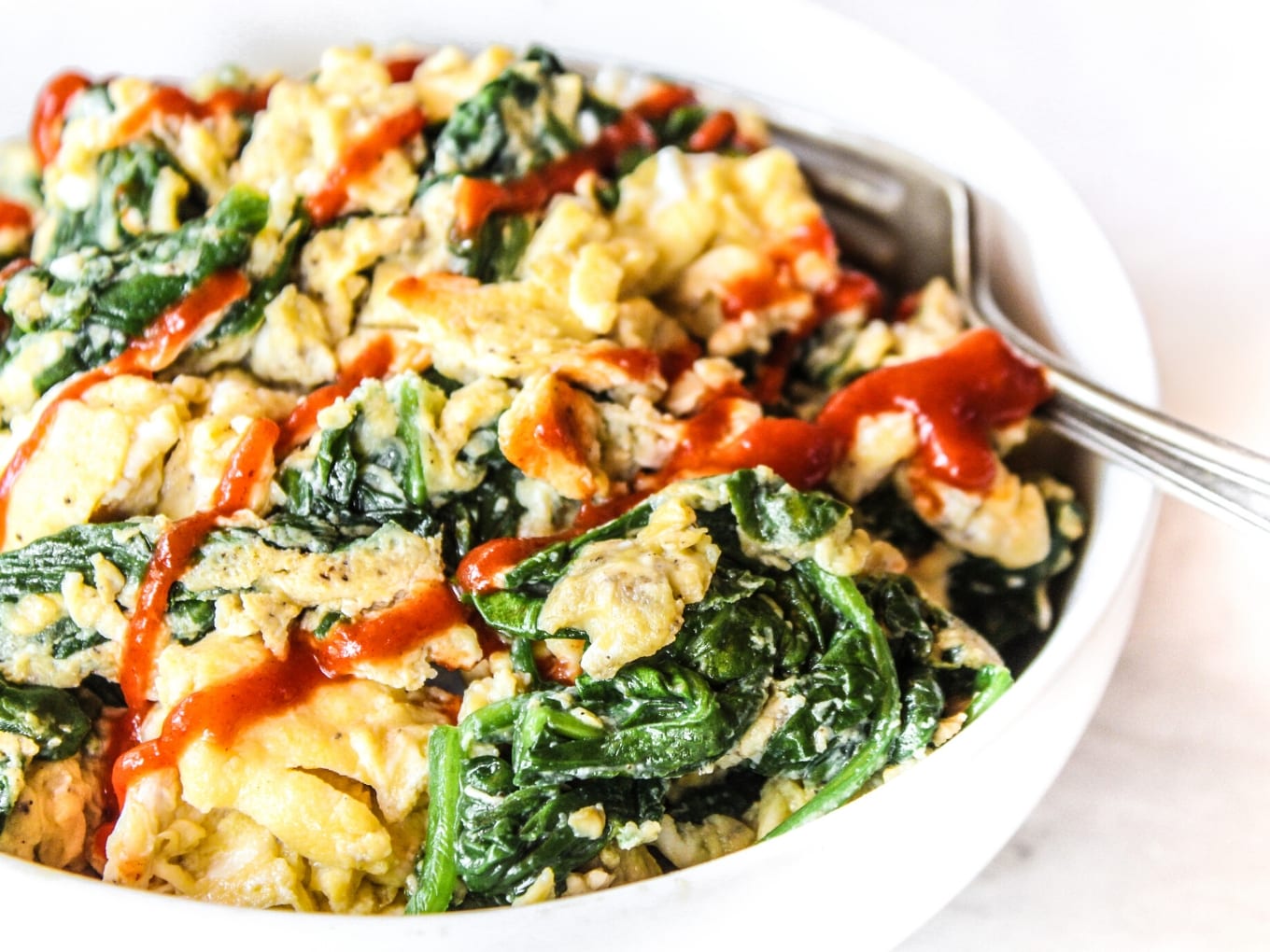 10 Minute Spinach Egg Scramble The Whole Cook