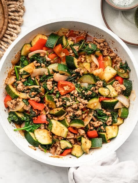 Easy Ground Turkey and Zucchini Skillet - The Whole Cook