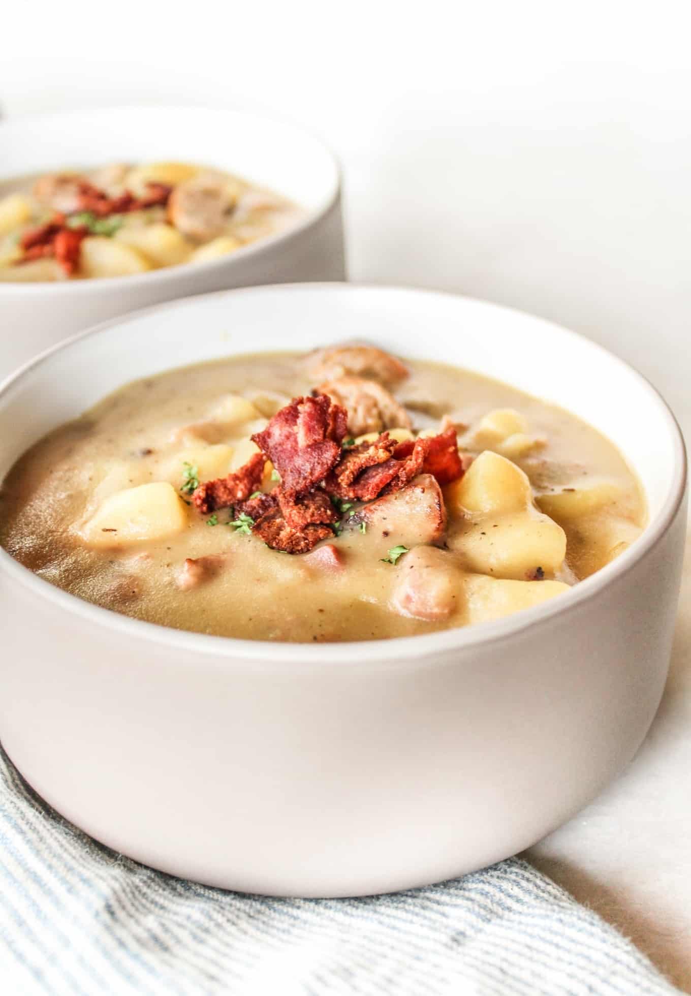 Creamy Sausage & Potato Soup - The Whole Cook