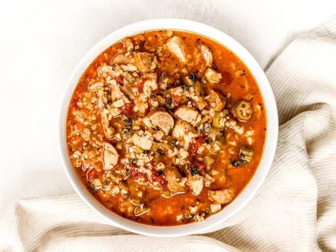 Chicken Sausage Gumbo Soup - The Whole Cook