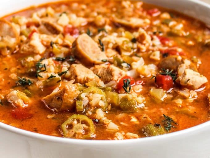 Chicken Sausage Gumbo Soup - The Whole Cook