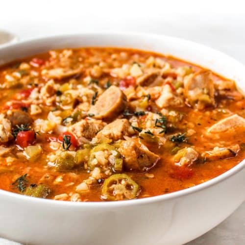 Creole Chicken Pasta Gumbo Soup