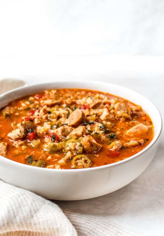 Slow-Cooker Chicken and Rice Gumbo Soup Recipe 