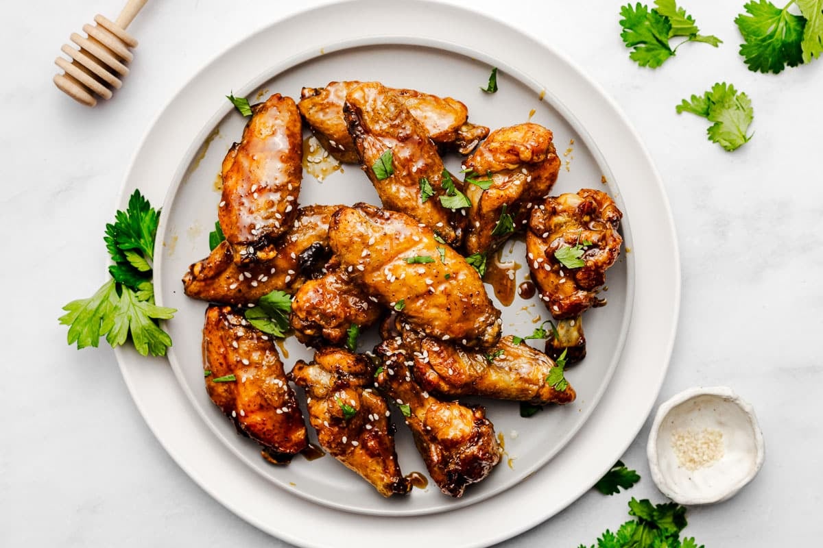 Baked Honey Garlic Chicken Wings - The Whole Cook