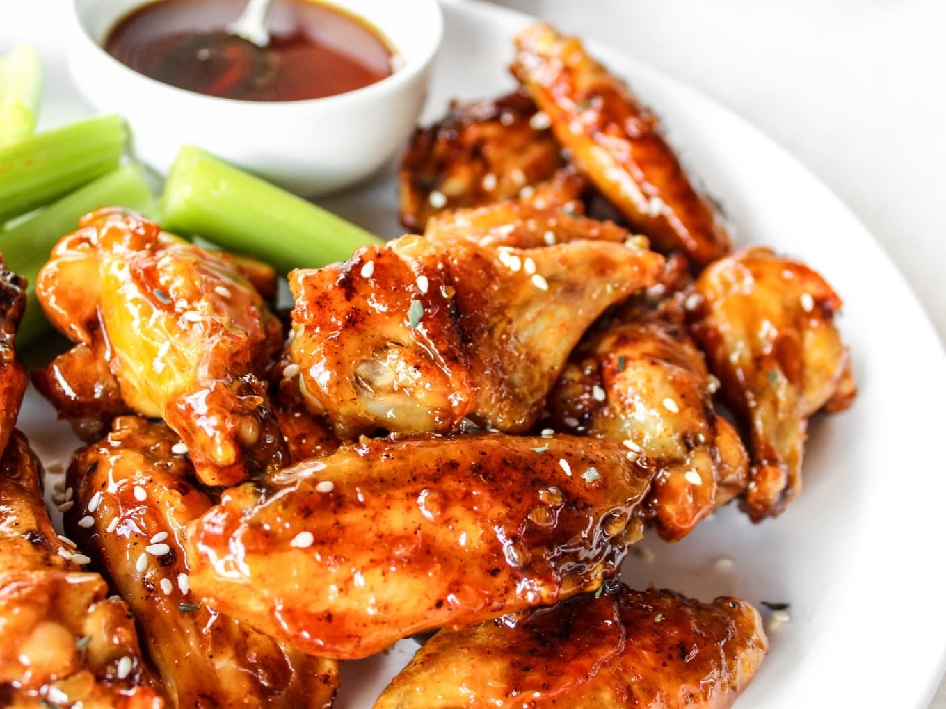Honey Garlic Chicken Wings - The Whole Cook