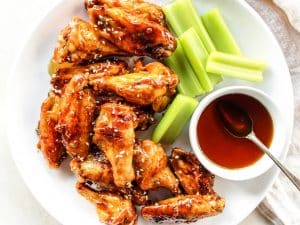 Honey Garlic Chicken Wings - The Whole Cook