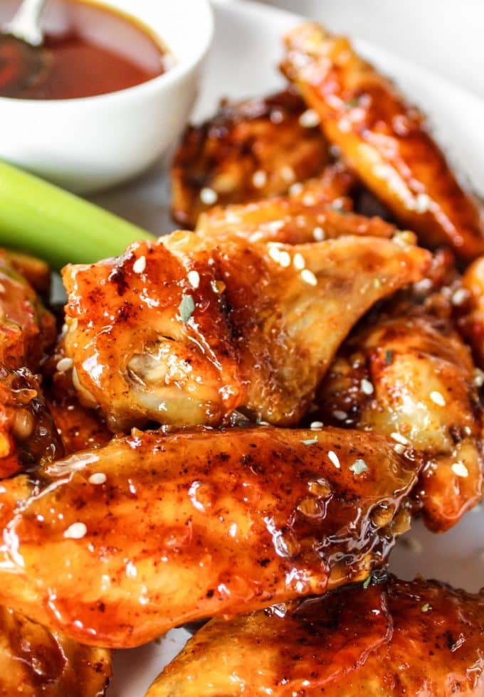 Honey Garlic Chicken Wings - The Whole Cook