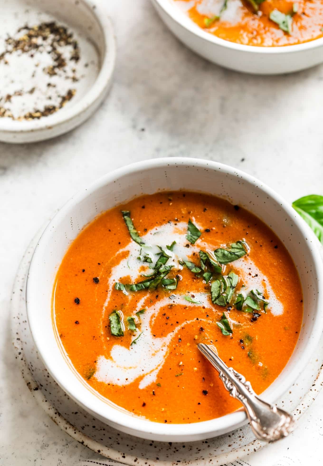 30 Minute Dairy Free Tomato Basil Soup - The Whole Cook