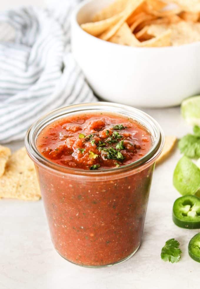 Easy Blender Salsa Recipe - Diary of A Recipe Collector