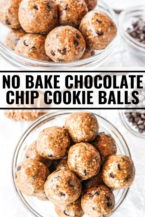 No Bake Chocolate Chip Cookie Balls The Whole Cook
