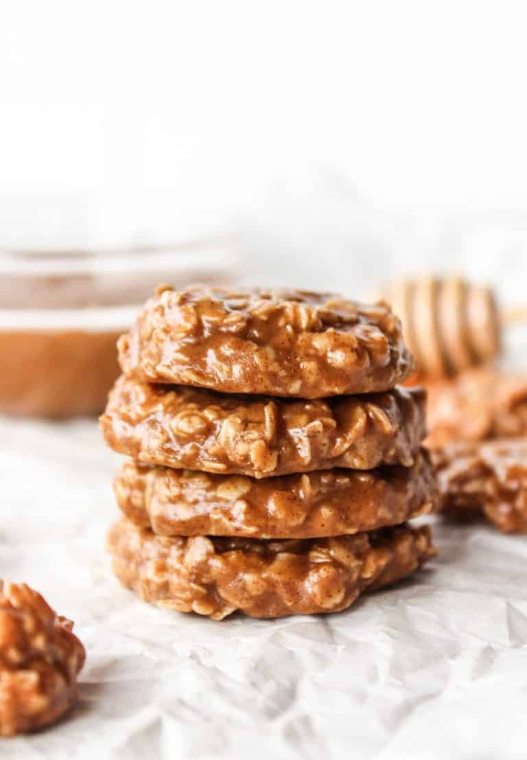 No Bake Honey Almond Butter Cookies The Whole Cook