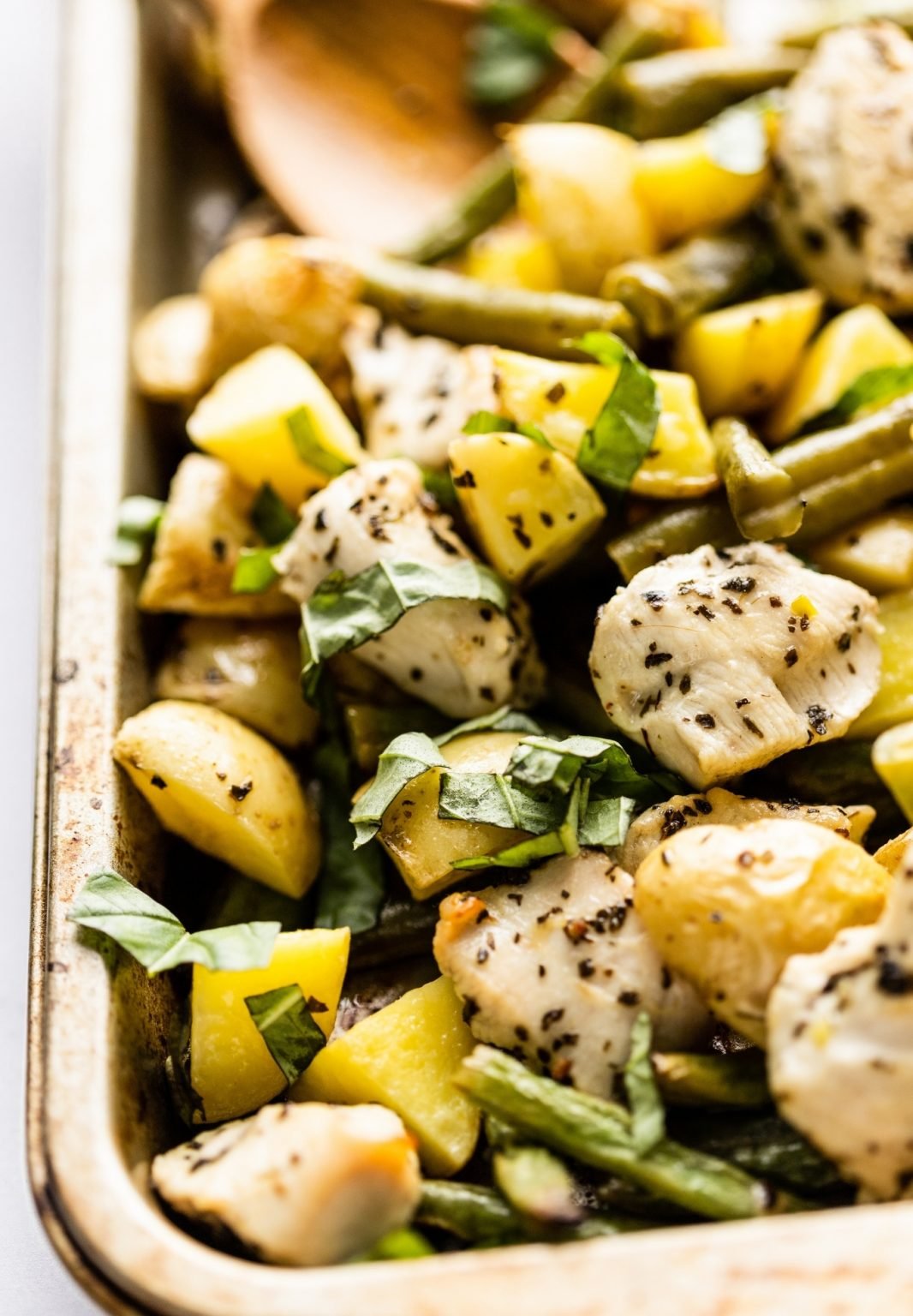 Sheet Pan Lemon Chicken Dinner - The Whole Cook