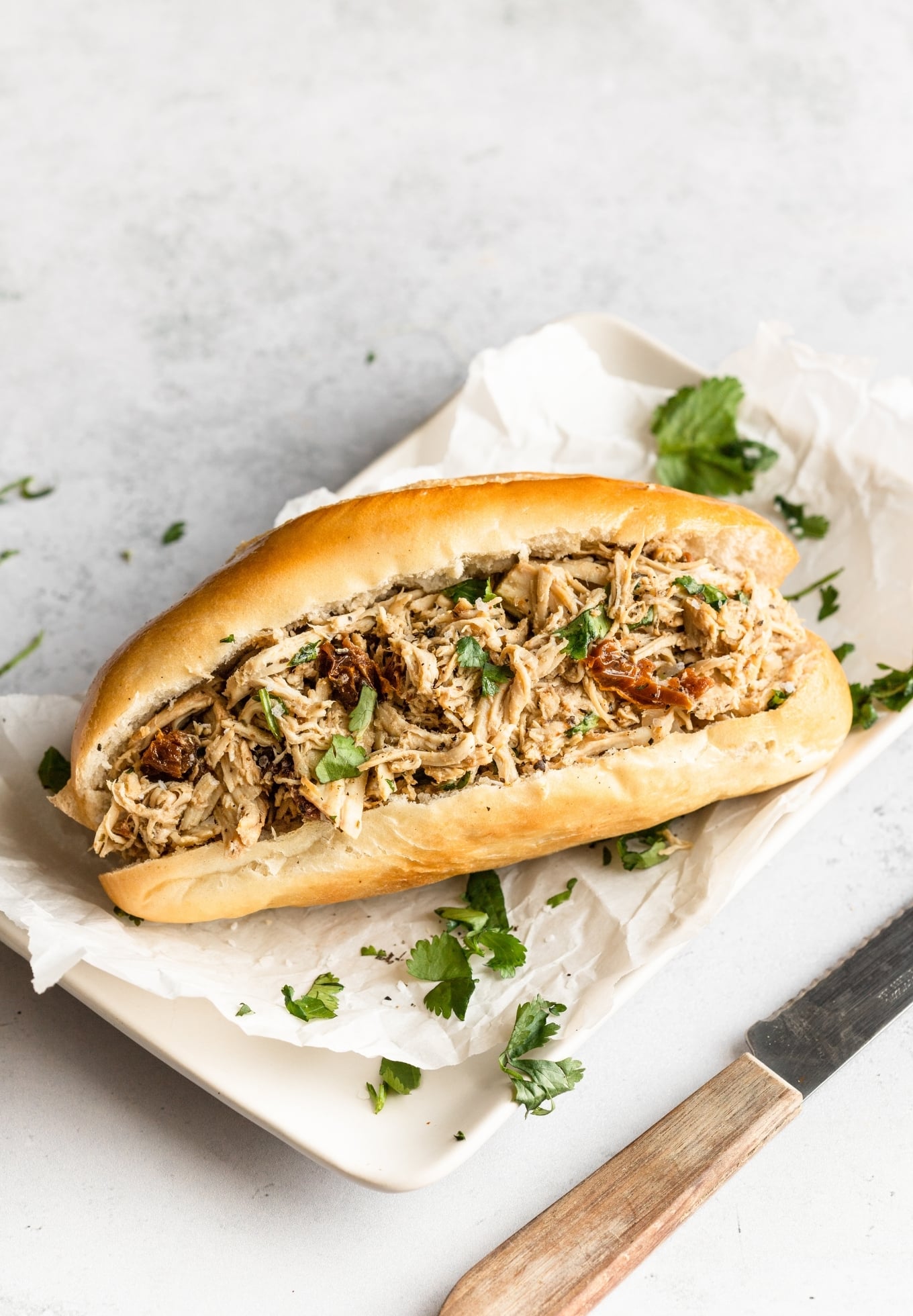 Slow Cooker Italian Shredded Chicken The Whole Cook