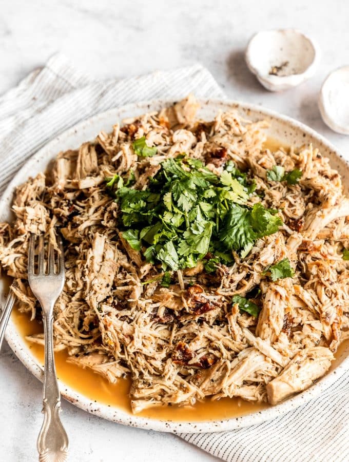 Easy Slow Cooker Shredded Chicken The Whole Cook