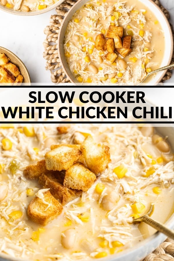 Slow Cooker White Chicken Chili - The Whole Cook