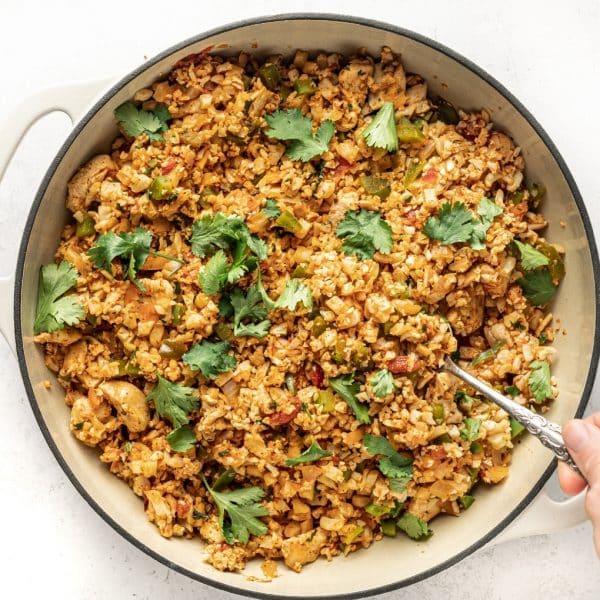 Mexican Chicken Fried Cauliflower Rice - The Whole Cook