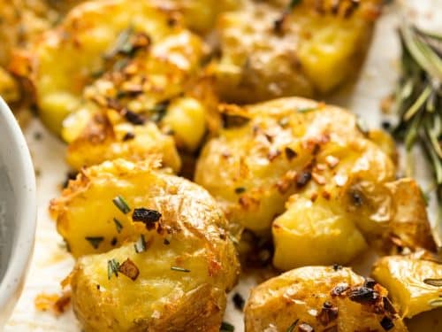 Garlic Smashed Potatoes