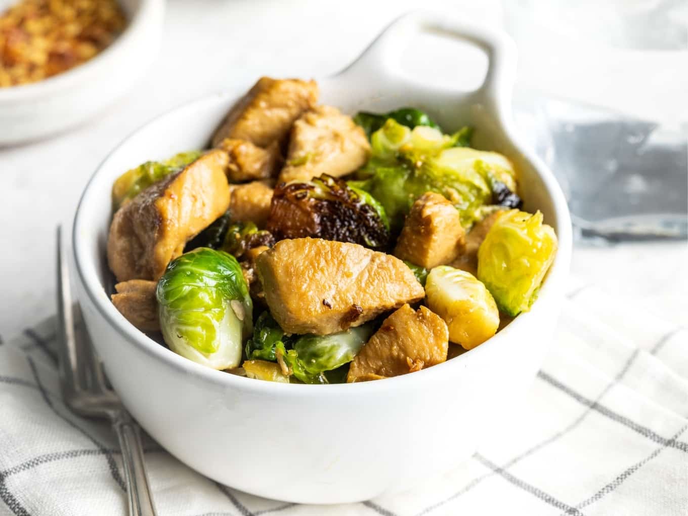 Skillet Chicken & Brussels Sprouts The Whole Cook