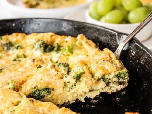 Broccoli Cheddar Frittata - The Whole Cook