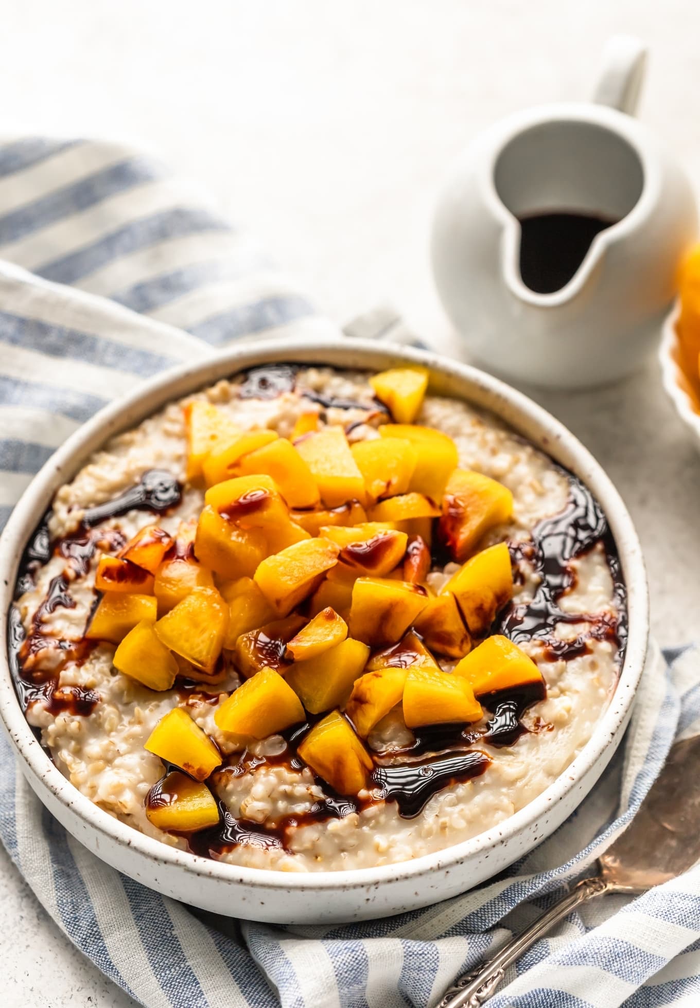 Healthy Peach Steel Cut Oats The Whole Cook