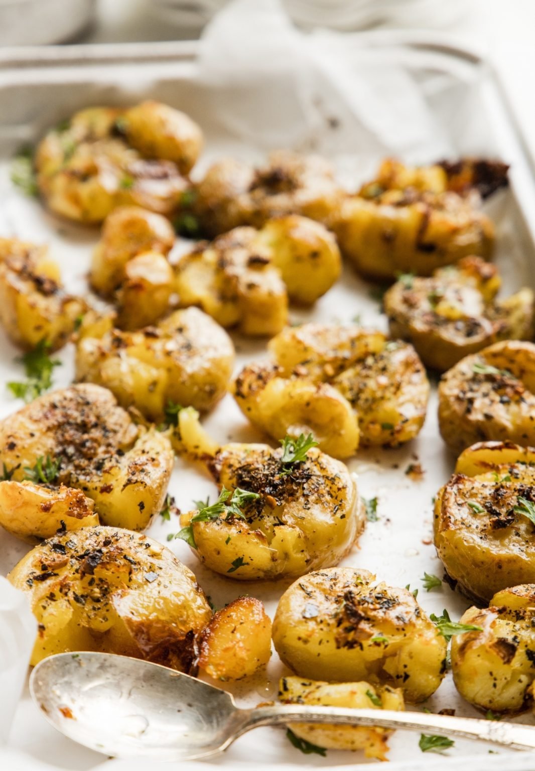 Smashed & Roasted Italian Potatoes The Whole Cook