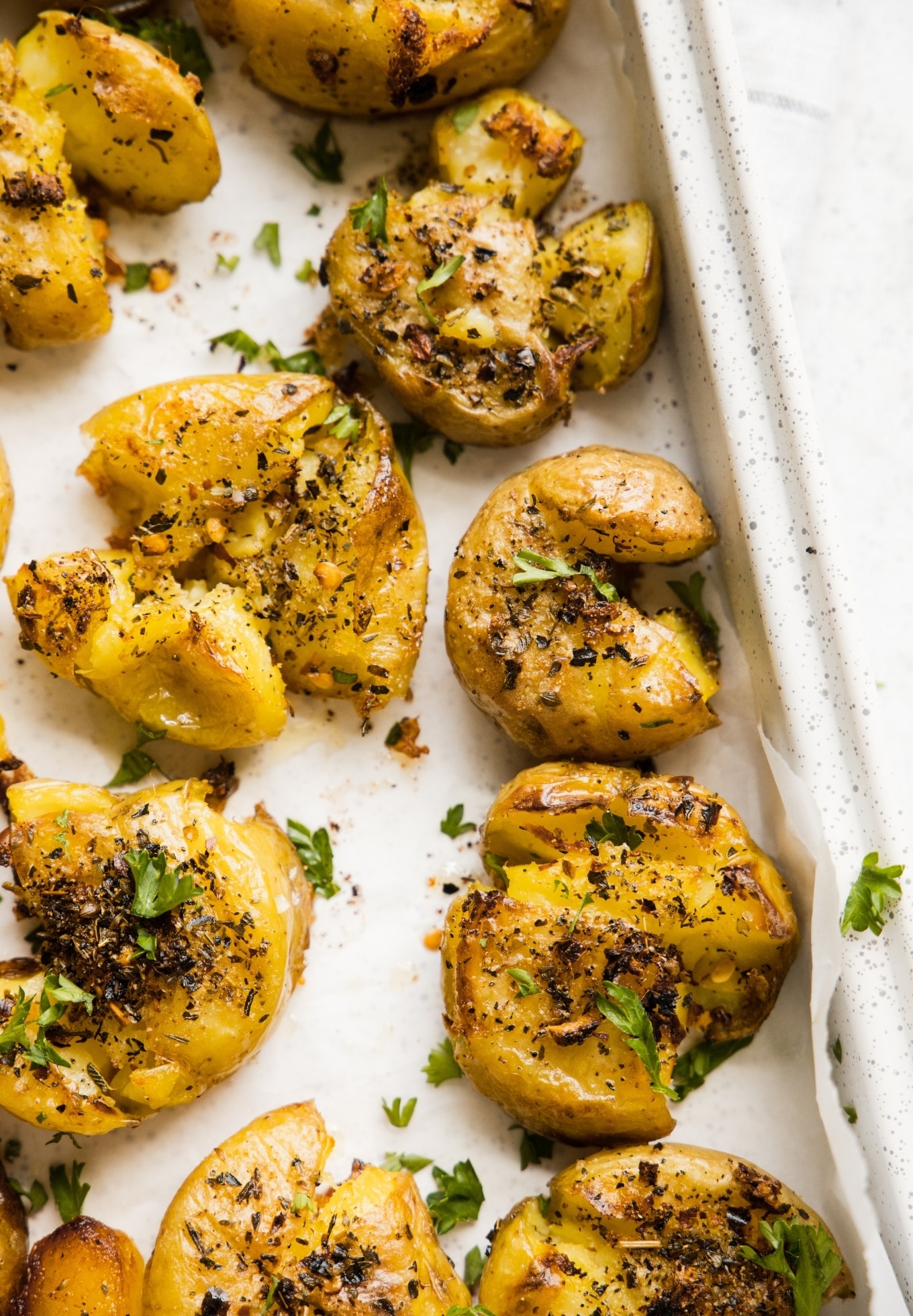 Smashed & Roasted Italian Potatoes The Whole Cook