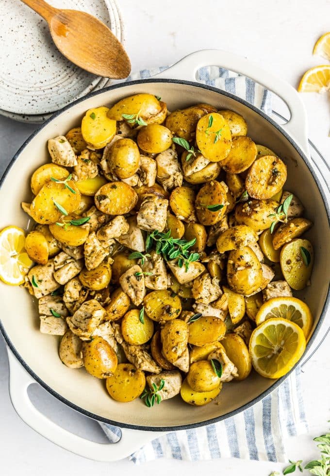 Oregano Lemon Chicken and Potatoes