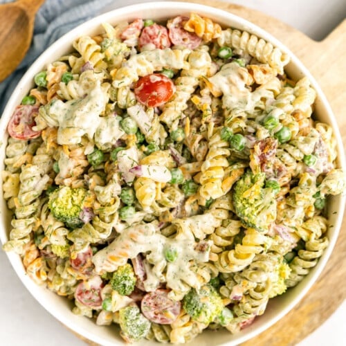 Creamy Bacon Ranch Pasta Salad - The Whole Cook