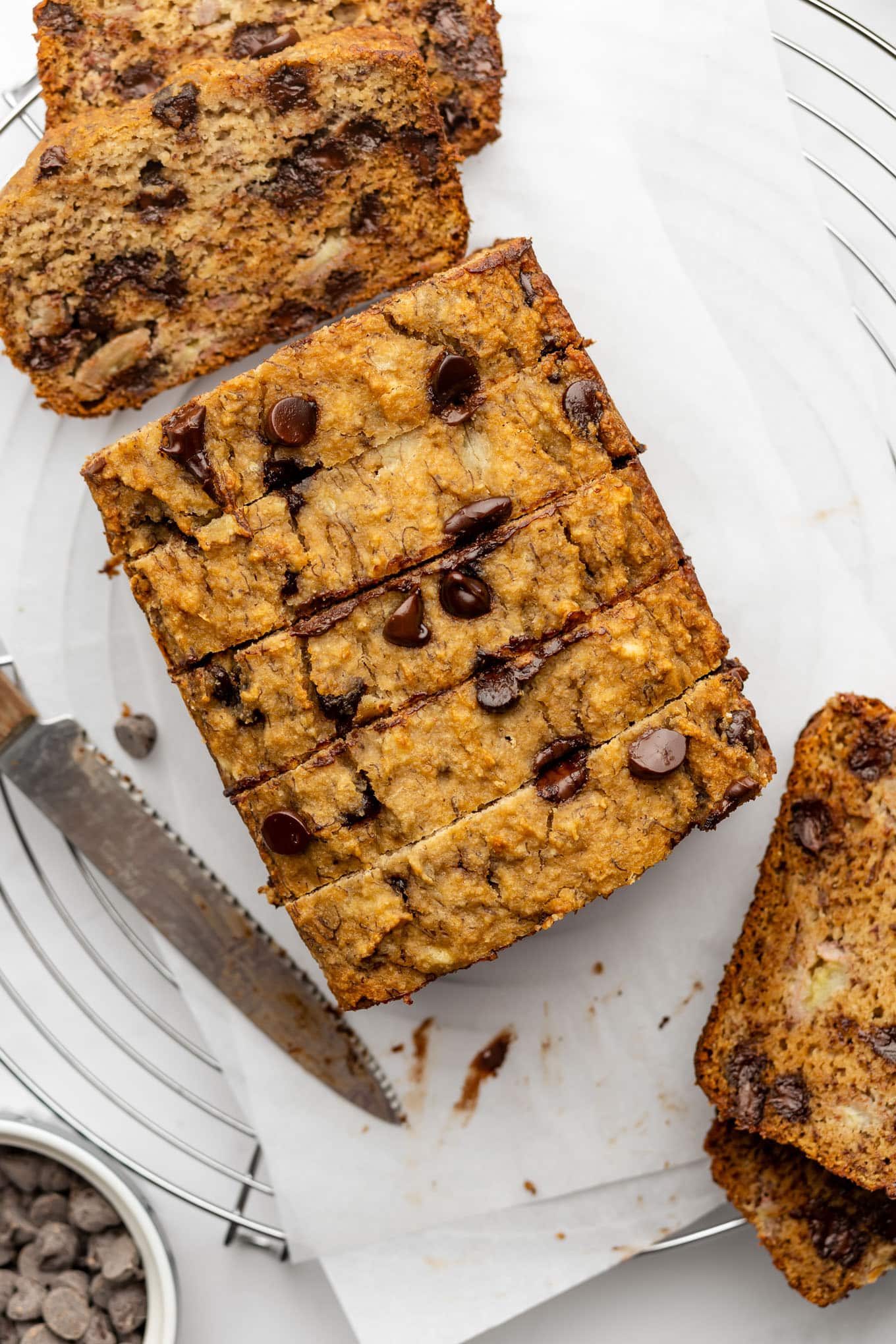 Grain Free Chocolate Chip Banana Bread - The Whole Cook