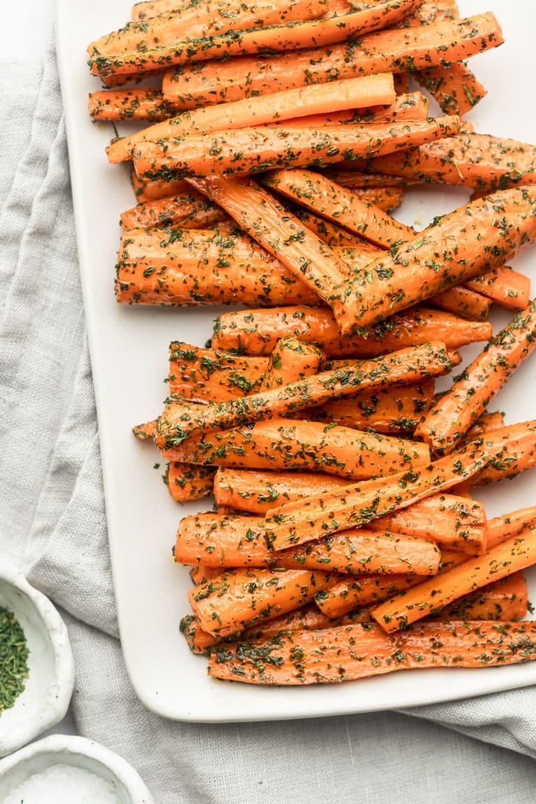 Roasted Parsley Carrots The Whole Cook