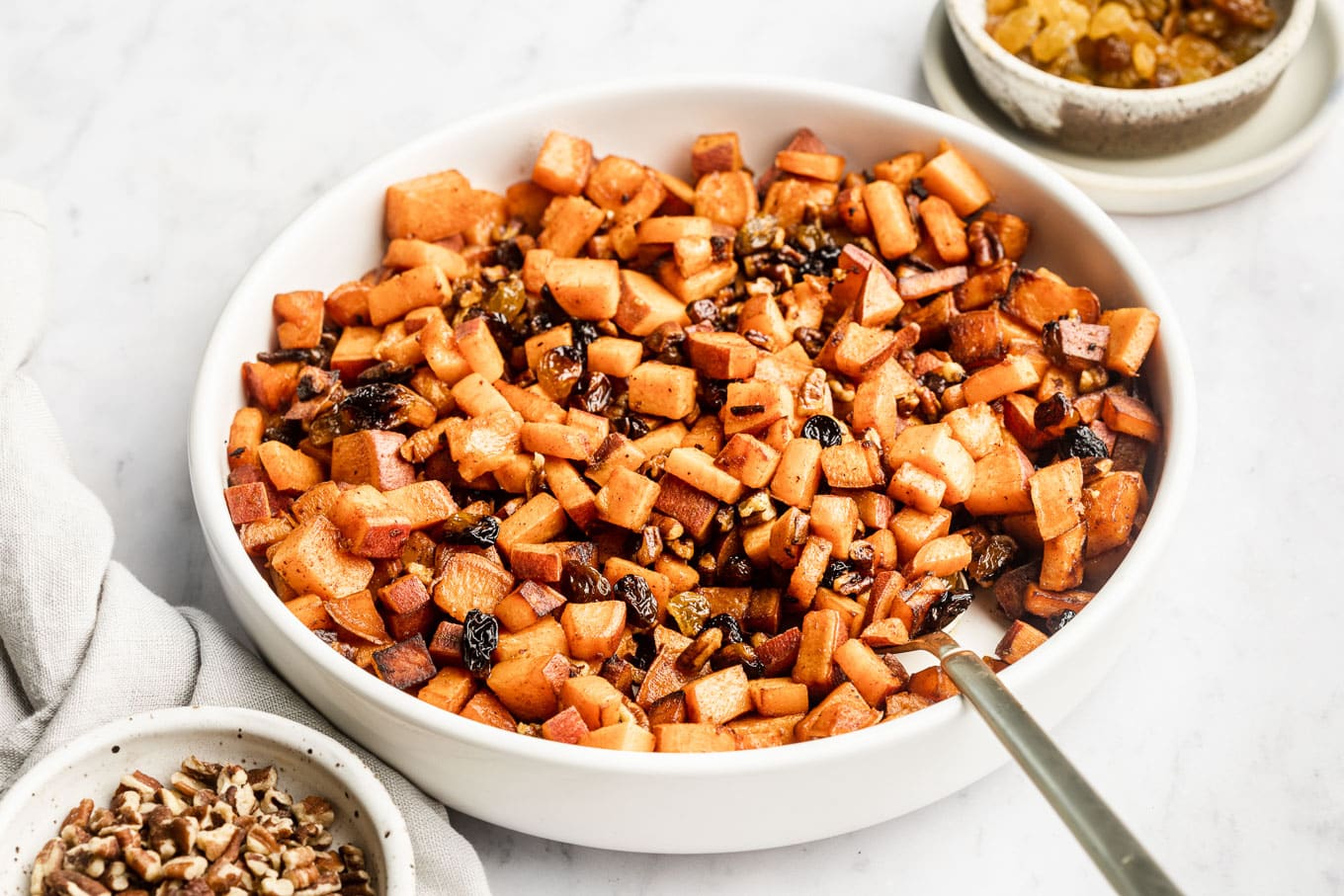 Cinnamon Raisin Diced Sweet Potatoes The Whole Cook