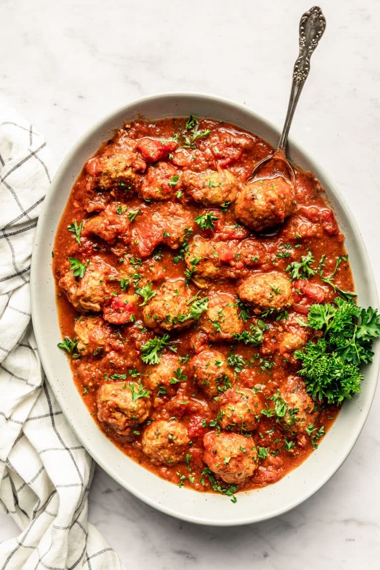 Slow Cooker Turkey Meatballs in Marinara The Whole Cook