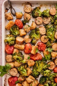 Baked Cauliflower Gnocchi with Sausage