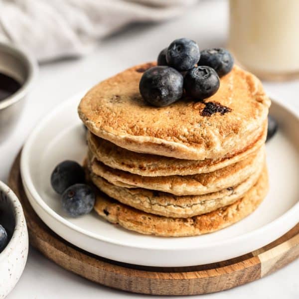Healthy Blueberry Oat Pancakes The Whole Cook