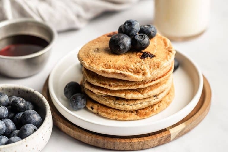 Healthy Blueberry Oat Pancakes - The Whole Cook