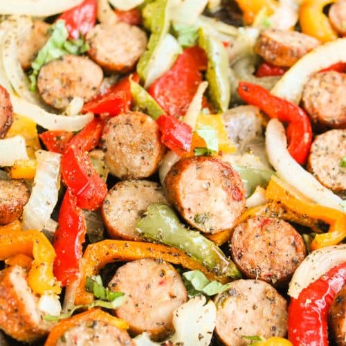 Sheet Pan Sausage and Peppers The Whole Cook