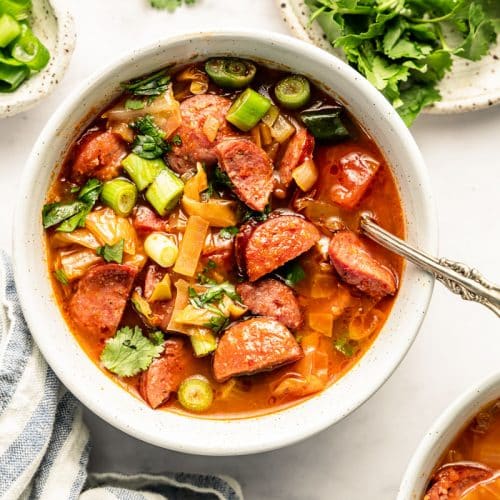 Spicy Sausage and Cabbage Soup - The Whole Cook