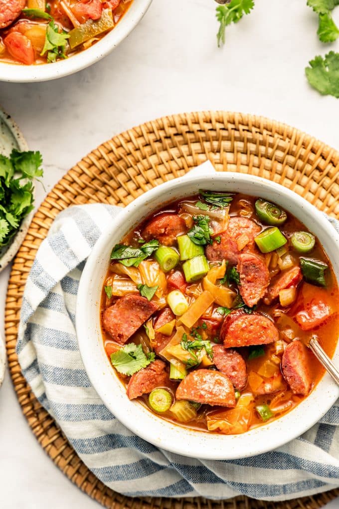 Spicy Sausage and Cabbage Soup - The Whole Cook
